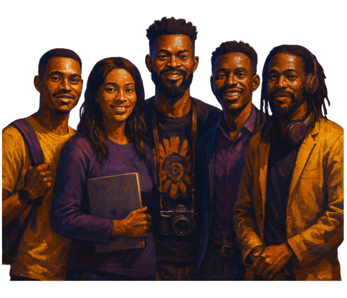 A group of young African creators